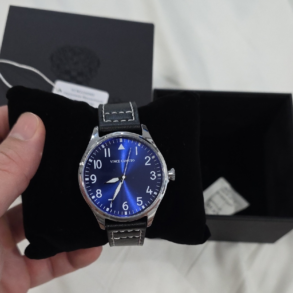 Vince Camuto Silver and Blue Watch